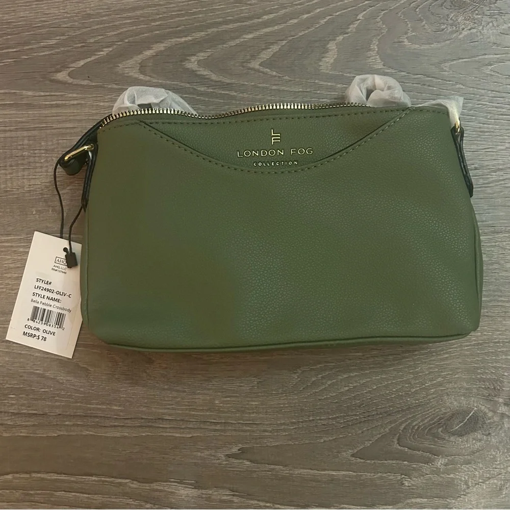 NWT London Fog Bella Pebble Crossbody - Picture 3 of 9